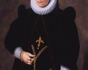 弗兰斯 普布斯 : Portrait of Catherine van Damme, Wife of Francois de Groote